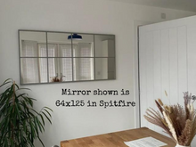 Load image into Gallery viewer, Handmade Industrial Style Wood Window Mirror - Standard Colour Options
